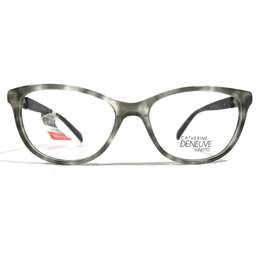 Catherine Deneuve CD0412 020 Eyeglasses Frames Gray Tortoise Cat Eye 52-16-135